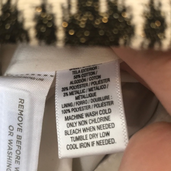 Loft Straight Skirt with Metallic Accent - Picture 7 of 9